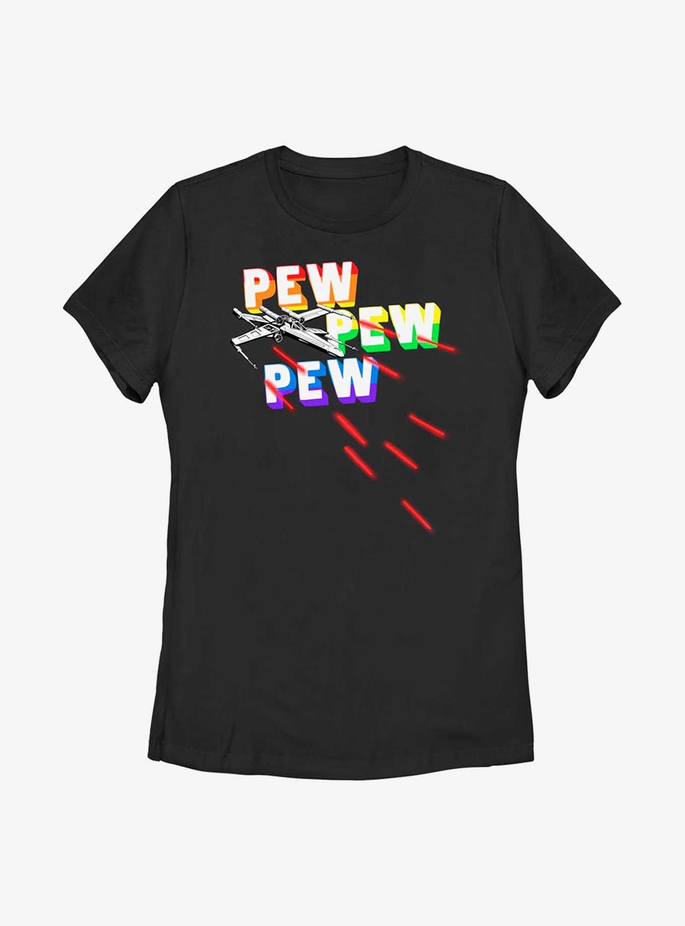 Star Wars Pew Pew Rainbows T-Shirt, , hi-res