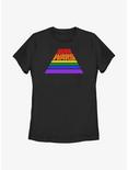 Star Wars Rainbow Intro Logo T-Shirt, BLACK, hi-res