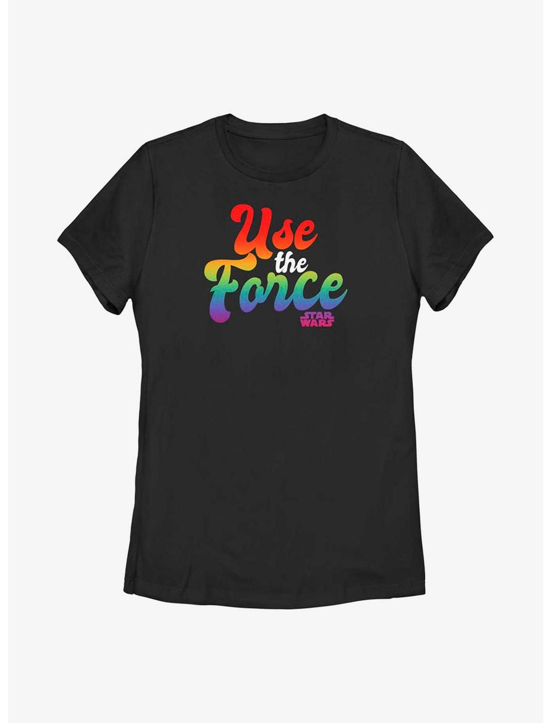 Star Wars Use The Force Rainbow T-Shirt, BLACK, hi-res