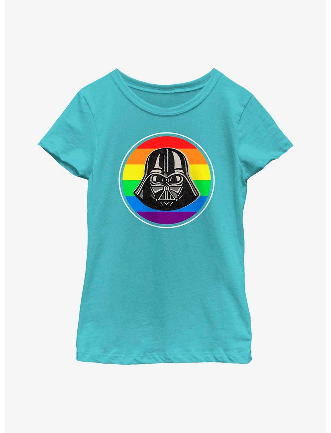 Star Wars Darth Vader Pride Badge Youth T-Shirt, TAHI BLUE, hi-res
