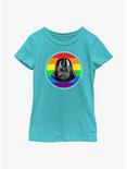 Star Wars Darth Vader Pride Badge Youth T-Shirt, TAHI BLUE, hi-res