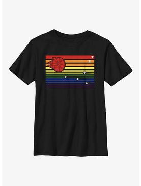 Star Wars Rainbow Millenium Falcon Chase Youth T-Shirt, , hi-res