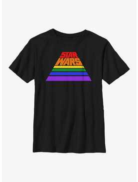 Star Wars Rainbow Intro Logo Youth T-Shirt, , hi-res
