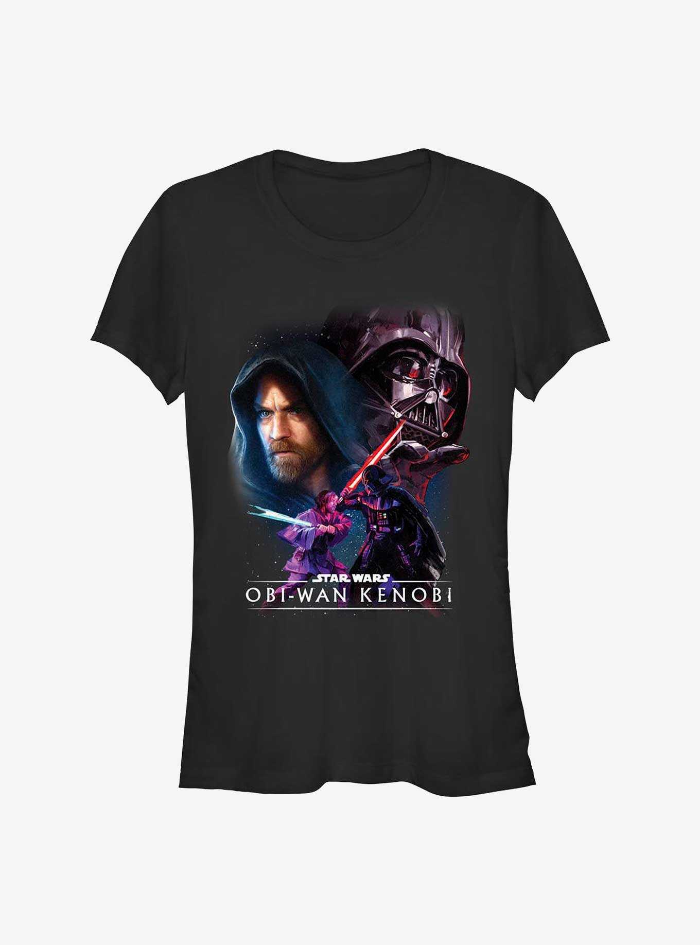 Star Wars Obi-Wan Kenobi Galaxy Face-Off Girls T-Shirt, , hi-res