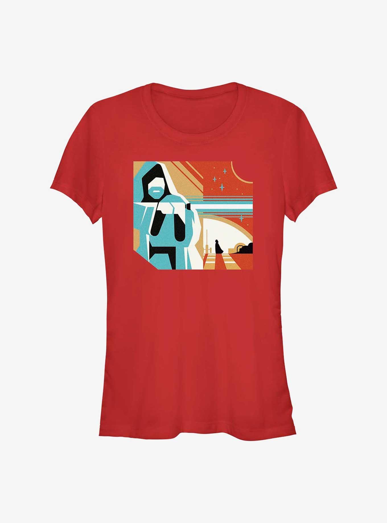 Star Wars Obi-Wan Kenobi Geometric Obi-Wan Girls T-Shirt, RED, hi-res