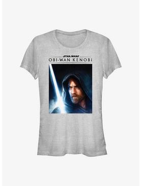 Star Wars Obi-Wan Kenobi Knight Saber Girls T-Shirt, ATH HTR, hi-res