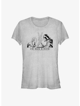 Star Wars Obi-Wan Kenobi Obi Clash Girls T-Shirt, ATH HTR, hi-res