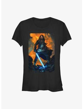 Star Wars Obi-Wan Kenobi Paint Girls T-Shirt, BLACK, hi-res