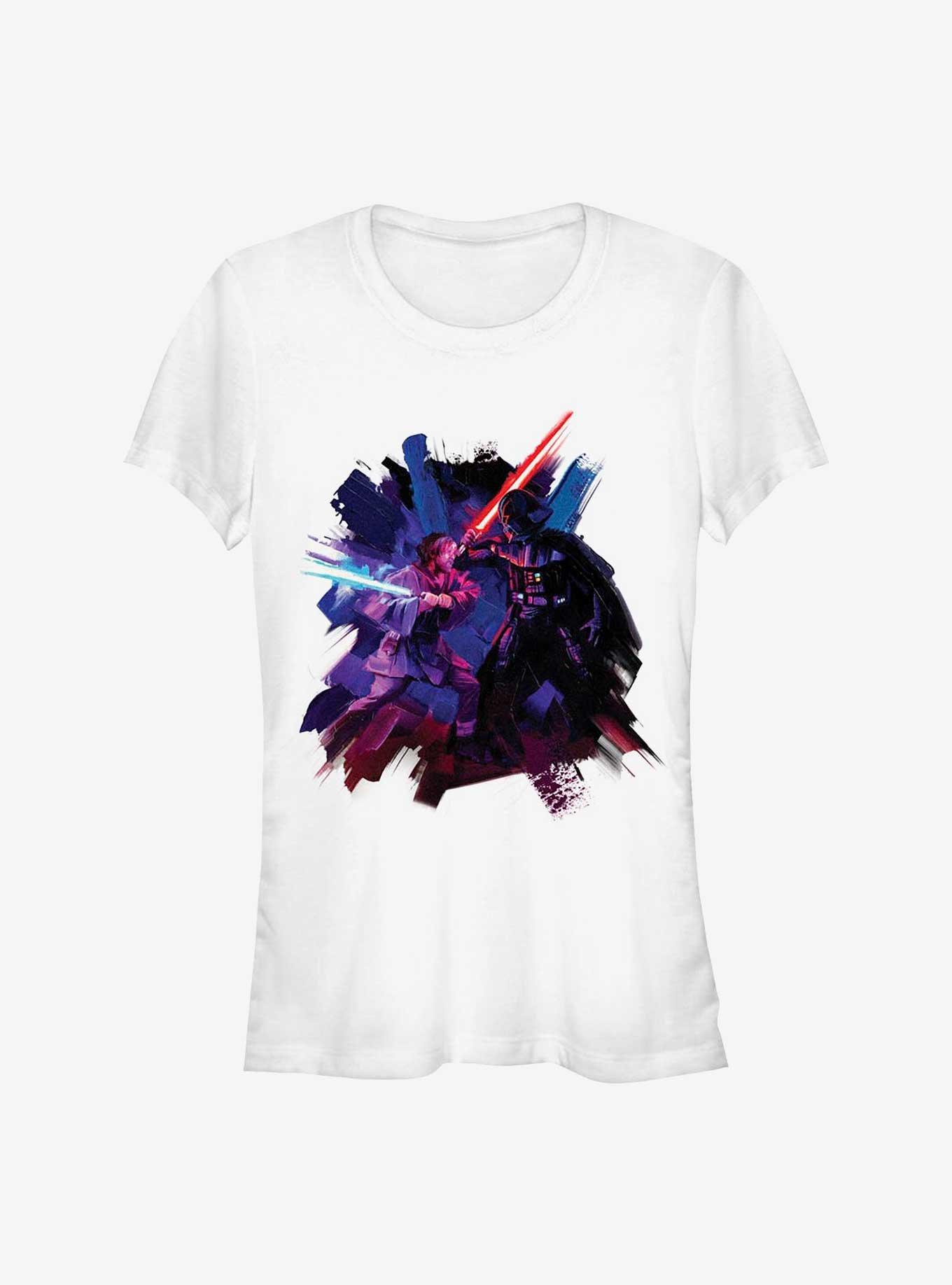 Star Wars Obi-Wan Kenobi Painted Duel Girls T-Shirt, , hi-res