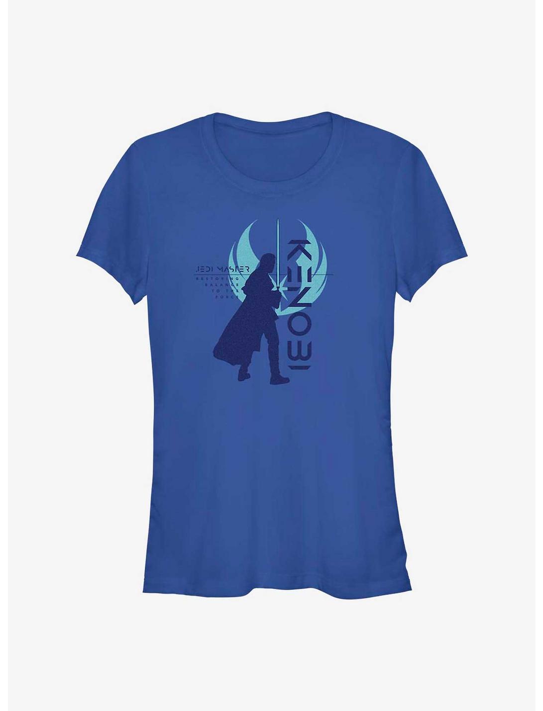 Star Wars Obi-Wan Kenobi Resistance Silhouette Girls T-Shirt, ROYAL, hi-res