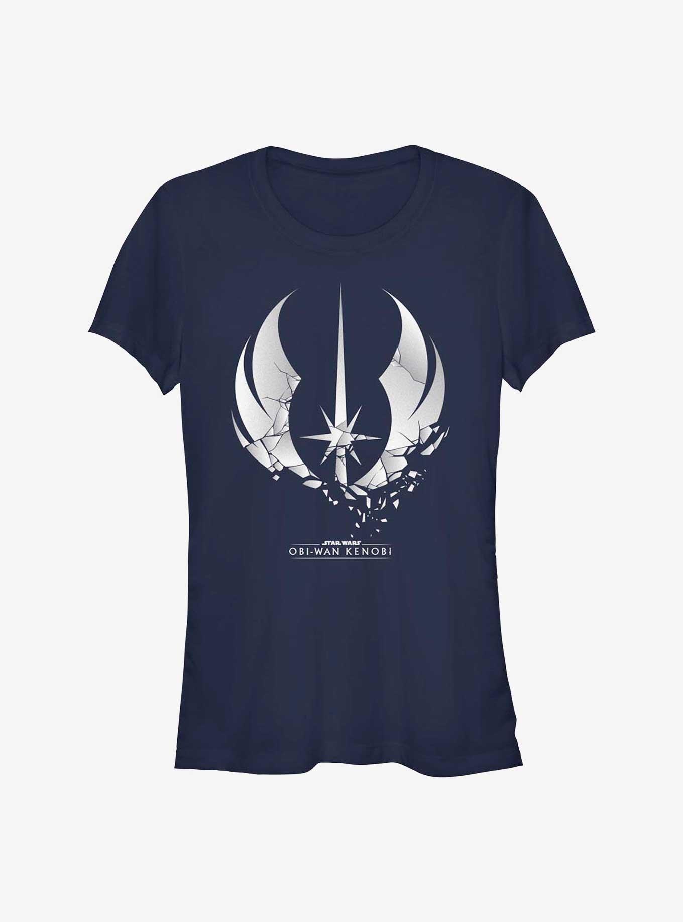 Star Wars Obi-Wan Kenobi Shattered Jedi Logo Girls T-Shirt, , hi-res