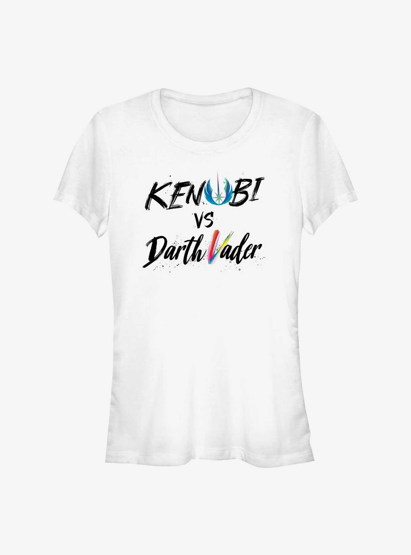 Star Wars Obi-Wan Kenobi Vader Lettering Girls T-Shirt