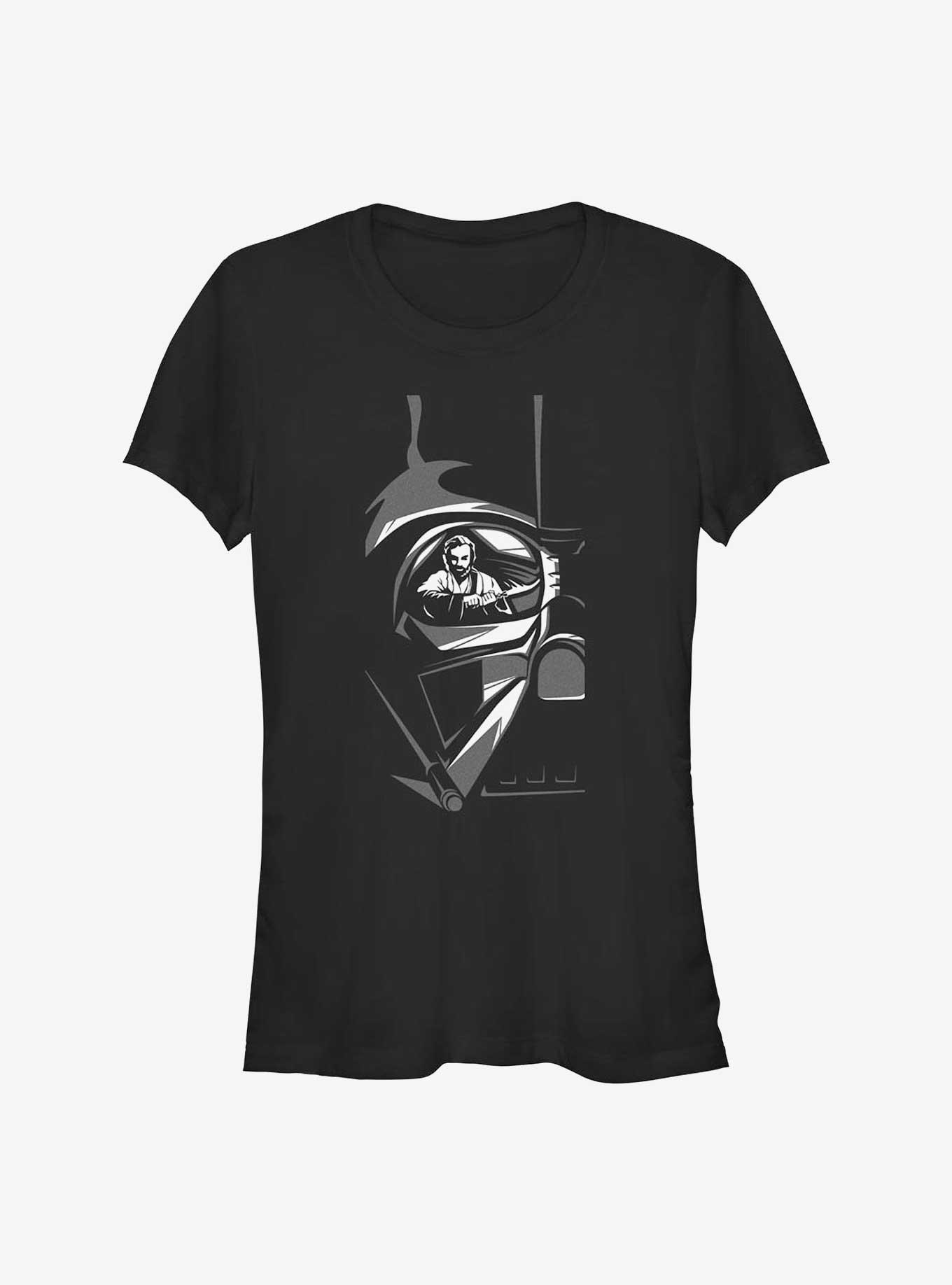Star Wars Obi-Wan Kenobi Vader Reflection Girls T-Shirt, BLACK, hi-res