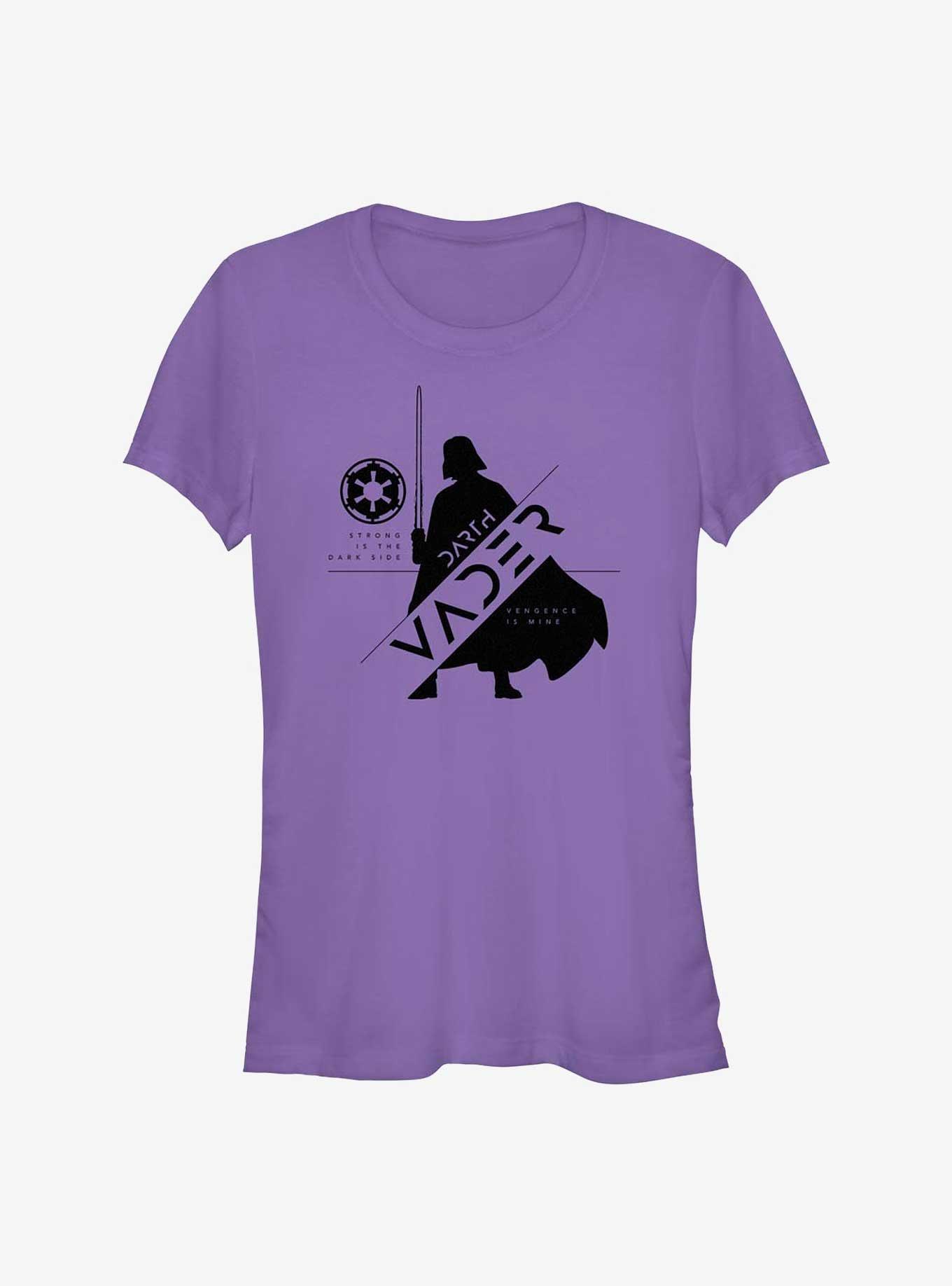 Star Wars Obi-Wan Kenobi Vader Silhouette Girls T-Shirt, PURPLE, hi-res