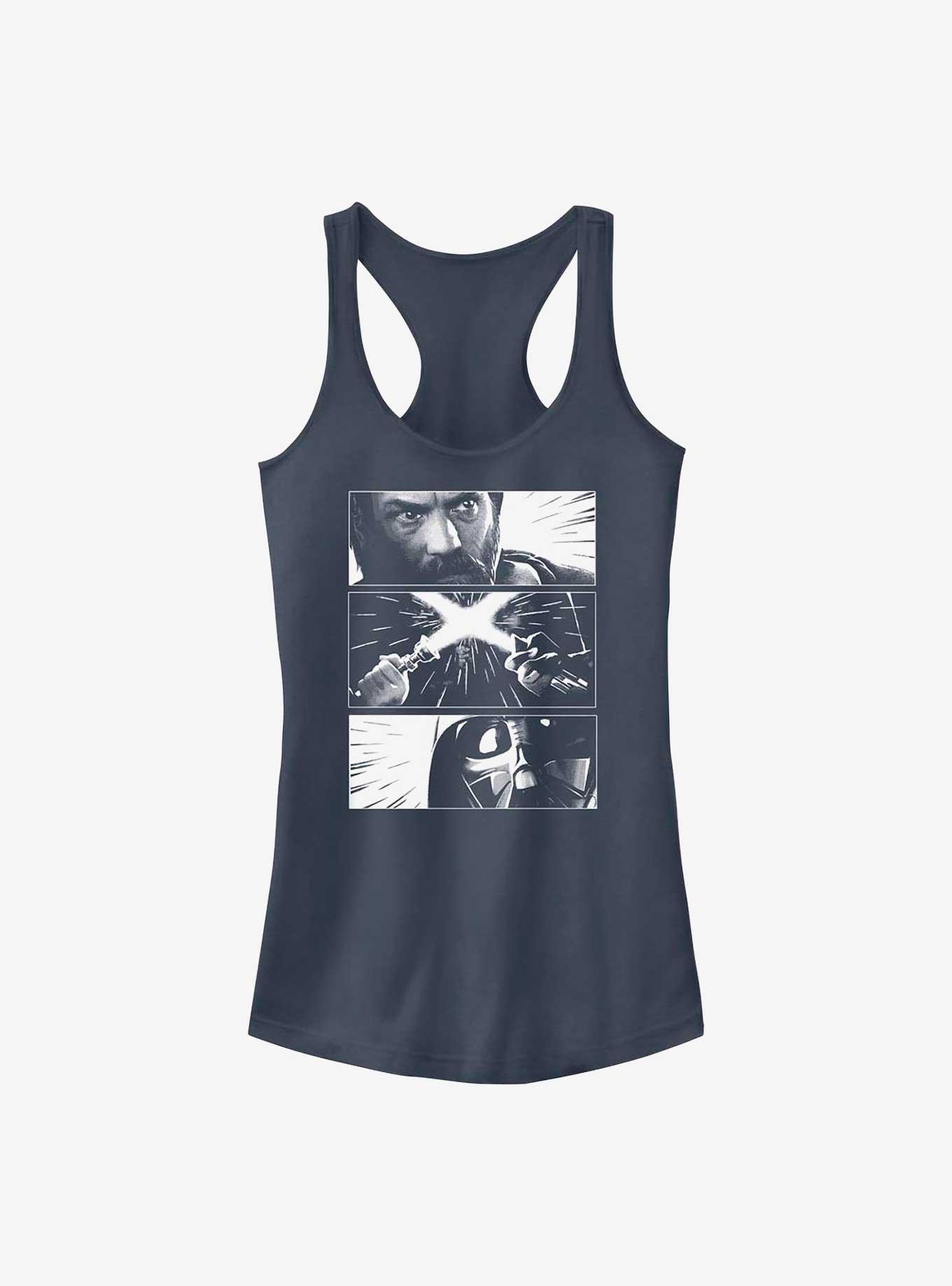 Star Wars Obi-Wan Kenobi Face-Off Sequence Girls Tank Top, INDIGO, hi-res