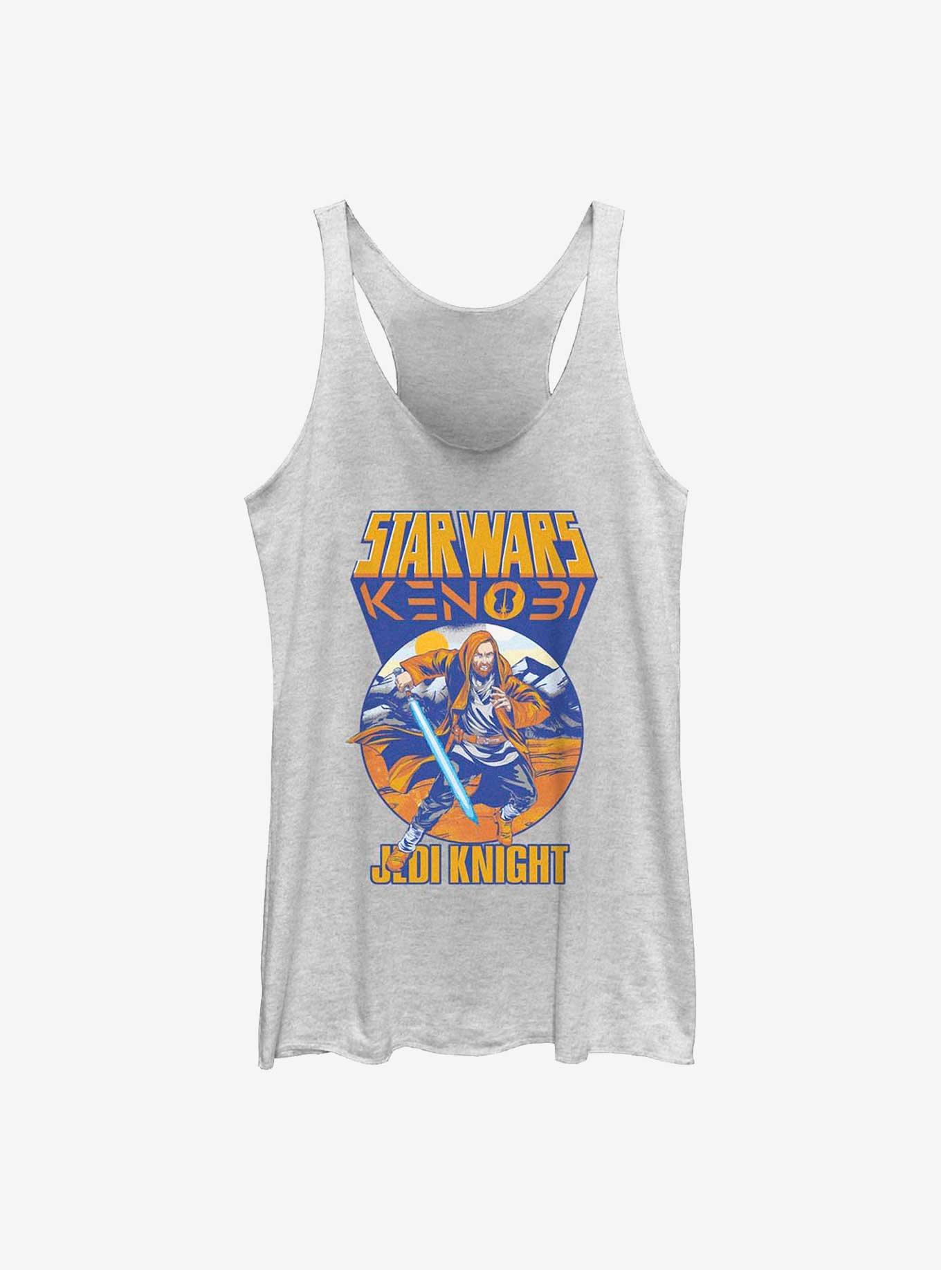 Star Wars Obi-Wan Kenobi Forever Kenobi Girls Tank, WHITE HTR, hi-res