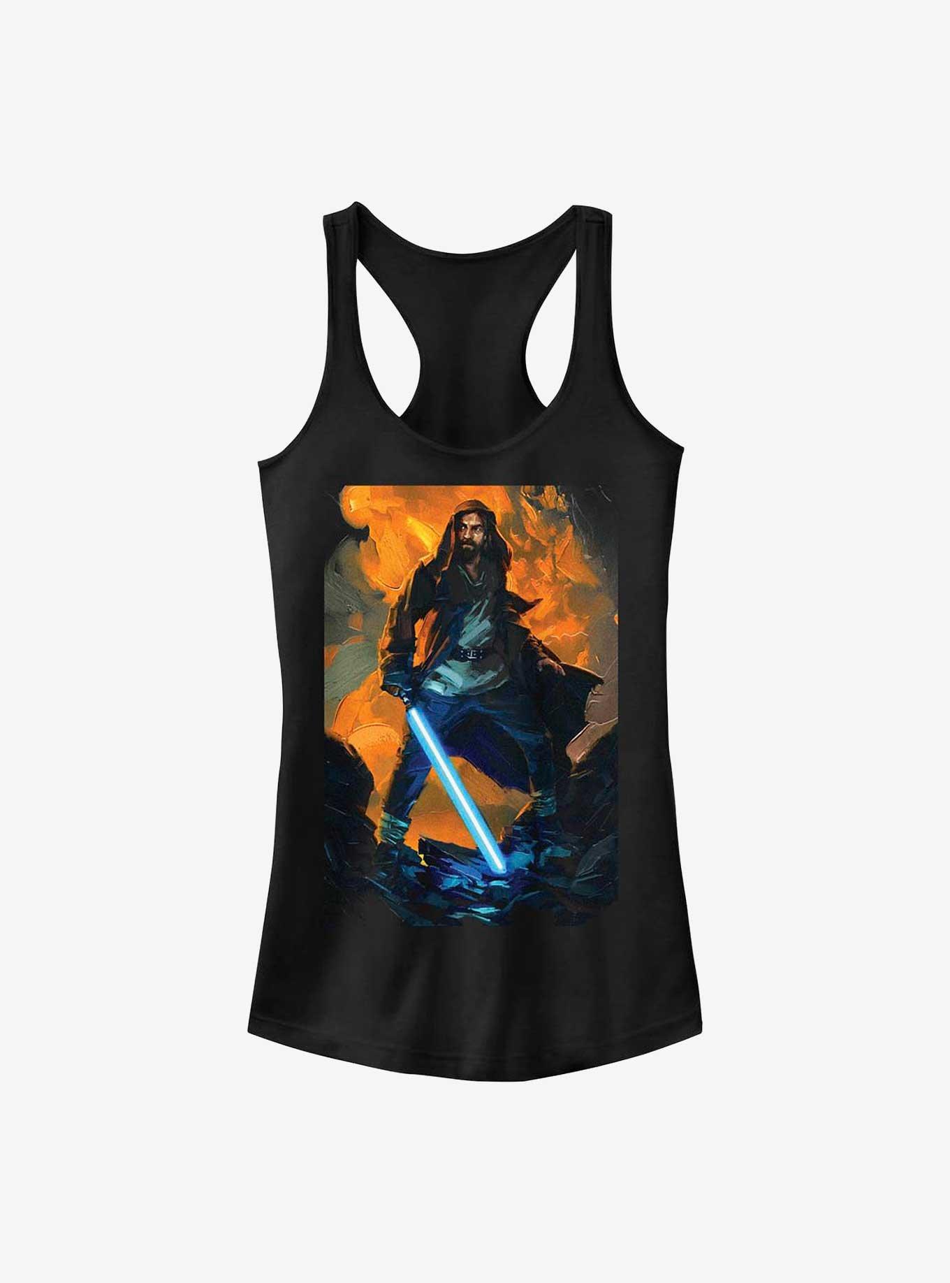 Star Wars Obi-Wan Kenobi Paint Girls Tank, BLACK, hi-res