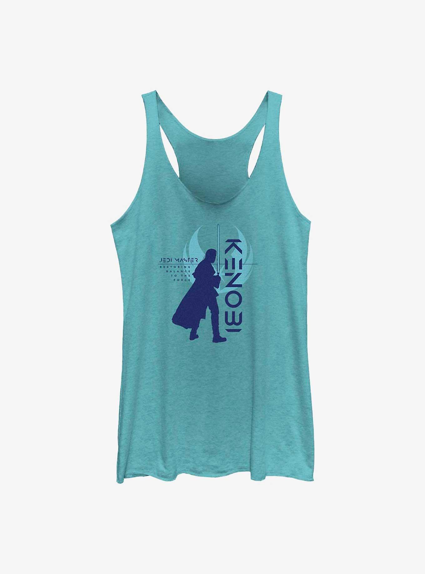 Star Wars Obi-Wan Kenobi Resistance Silhouette Girls Tank, TAHI BLUE, hi-res