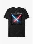 Star Wars Obi-Wan Kenobi Lightsaber Clash T-Shirt, BLACK, hi-res