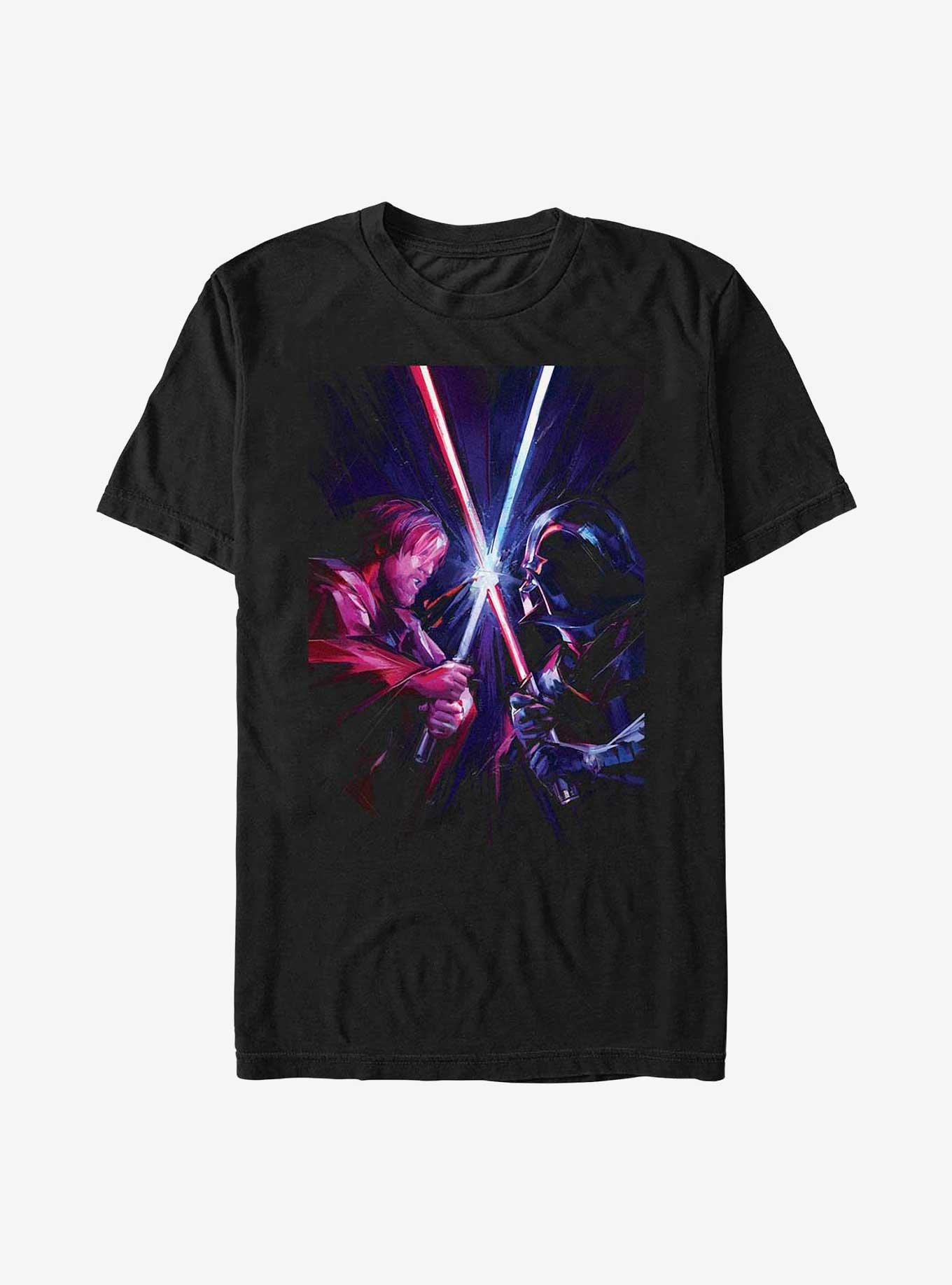Star Wars Obi-Wan Kenobi Saber Clash T-Shirt, BLACK, hi-res