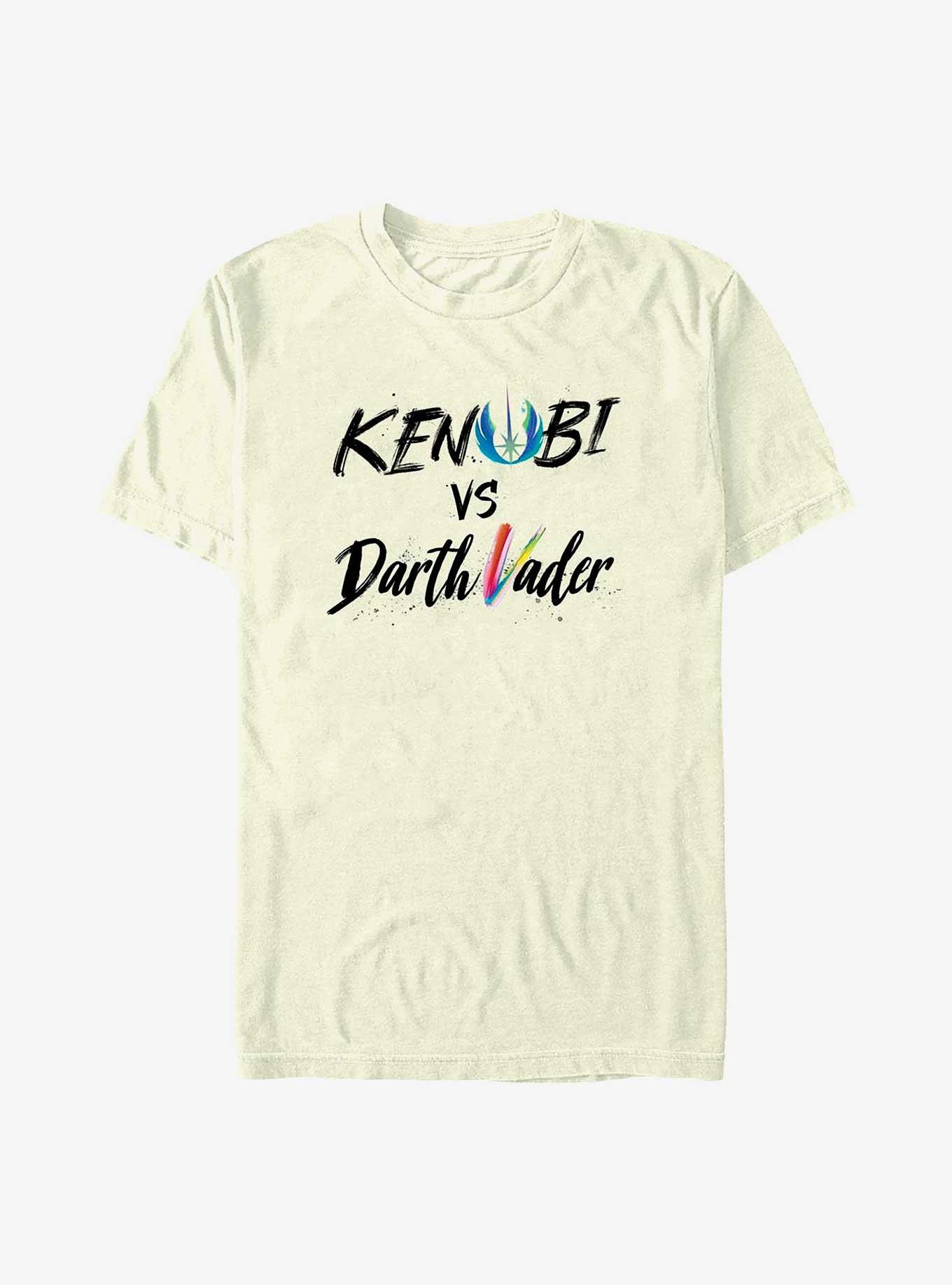 Star Wars Obi-Wan Kenobi Vader Kenobi Lettering T-Shirt, NATURAL, hi-res