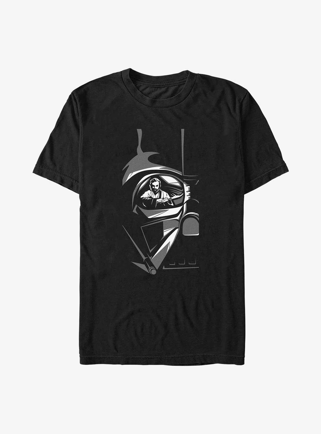 Star Wars Obi-Wan Kenobi Vader Reflection T-Shirt, BLACK, hi-res