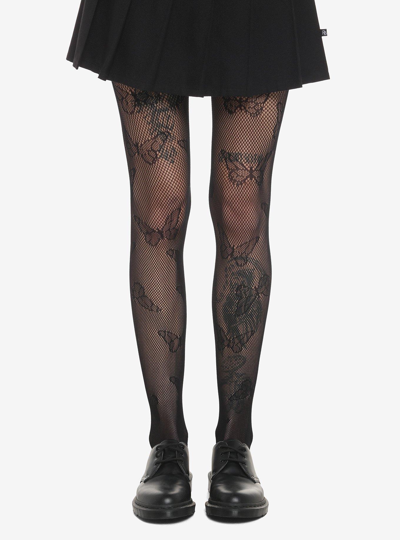 KILLER LEGS Women's Black Diamond Patterned Tights - Wholesale