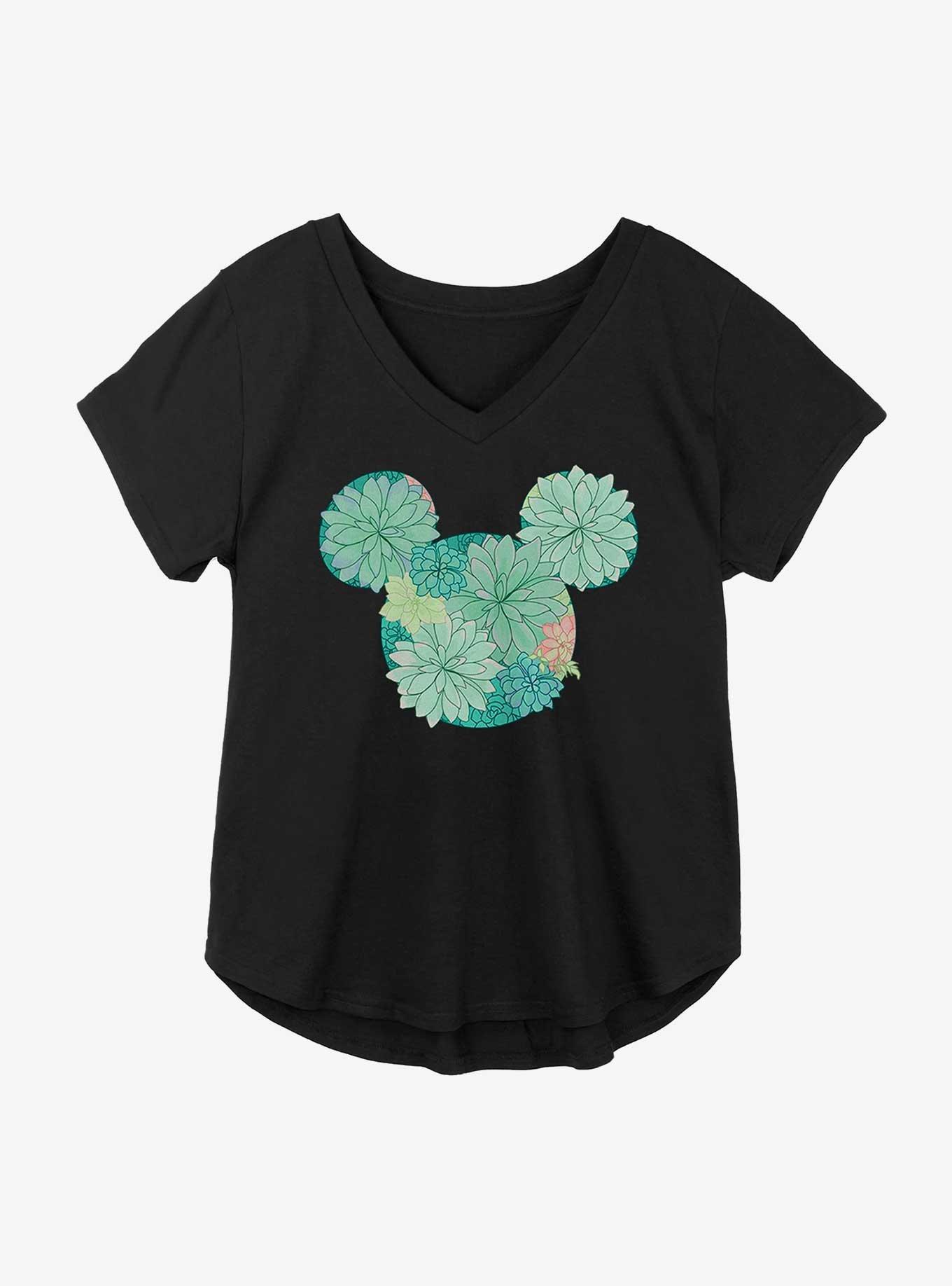 Disney Mickey Mouse Succulents Womens T-Shirt Plus Size, , hi-res