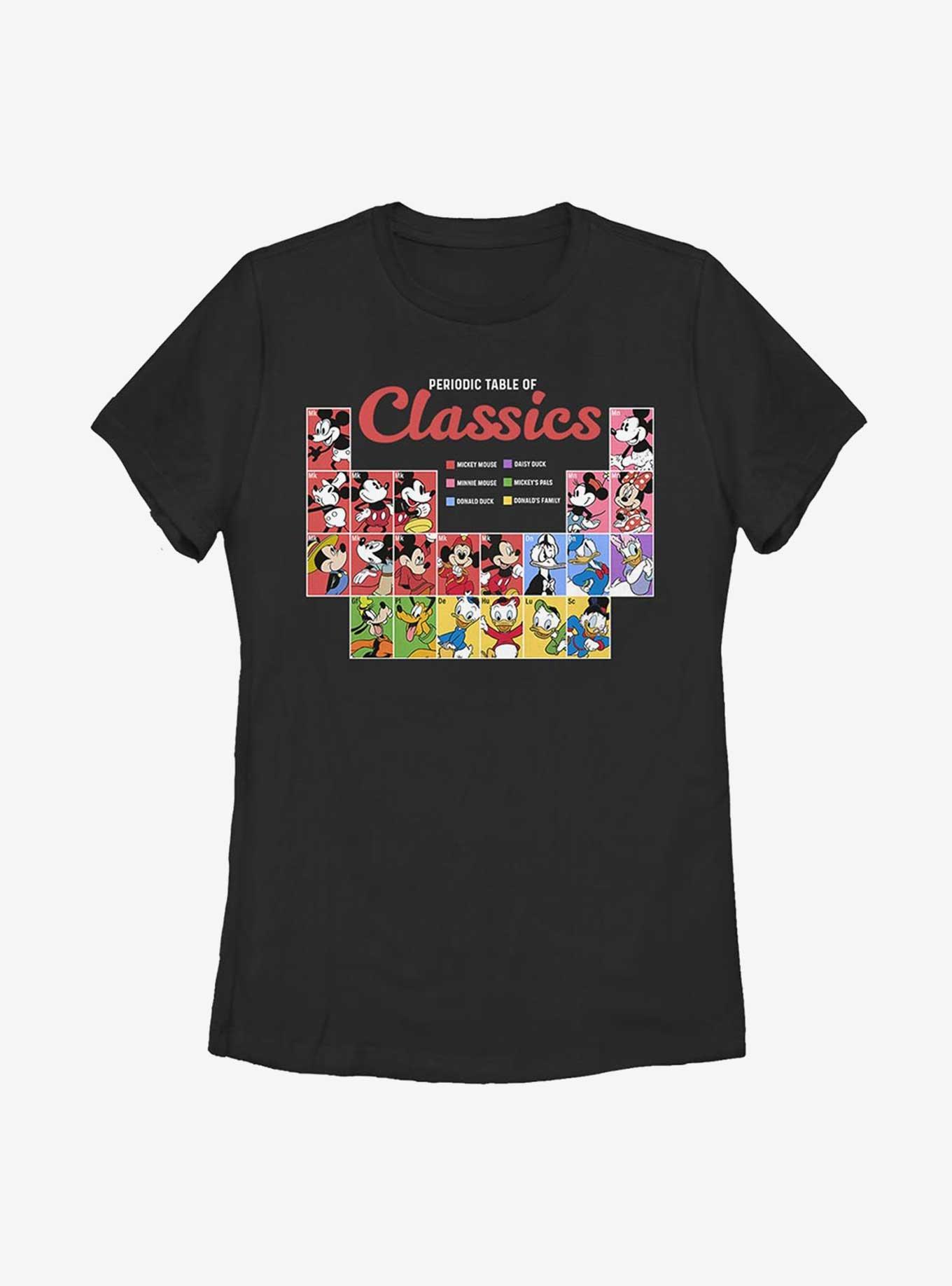 Disney Mickey Mouse Classic Periodic Table Womens T-Shirt, , hi-res