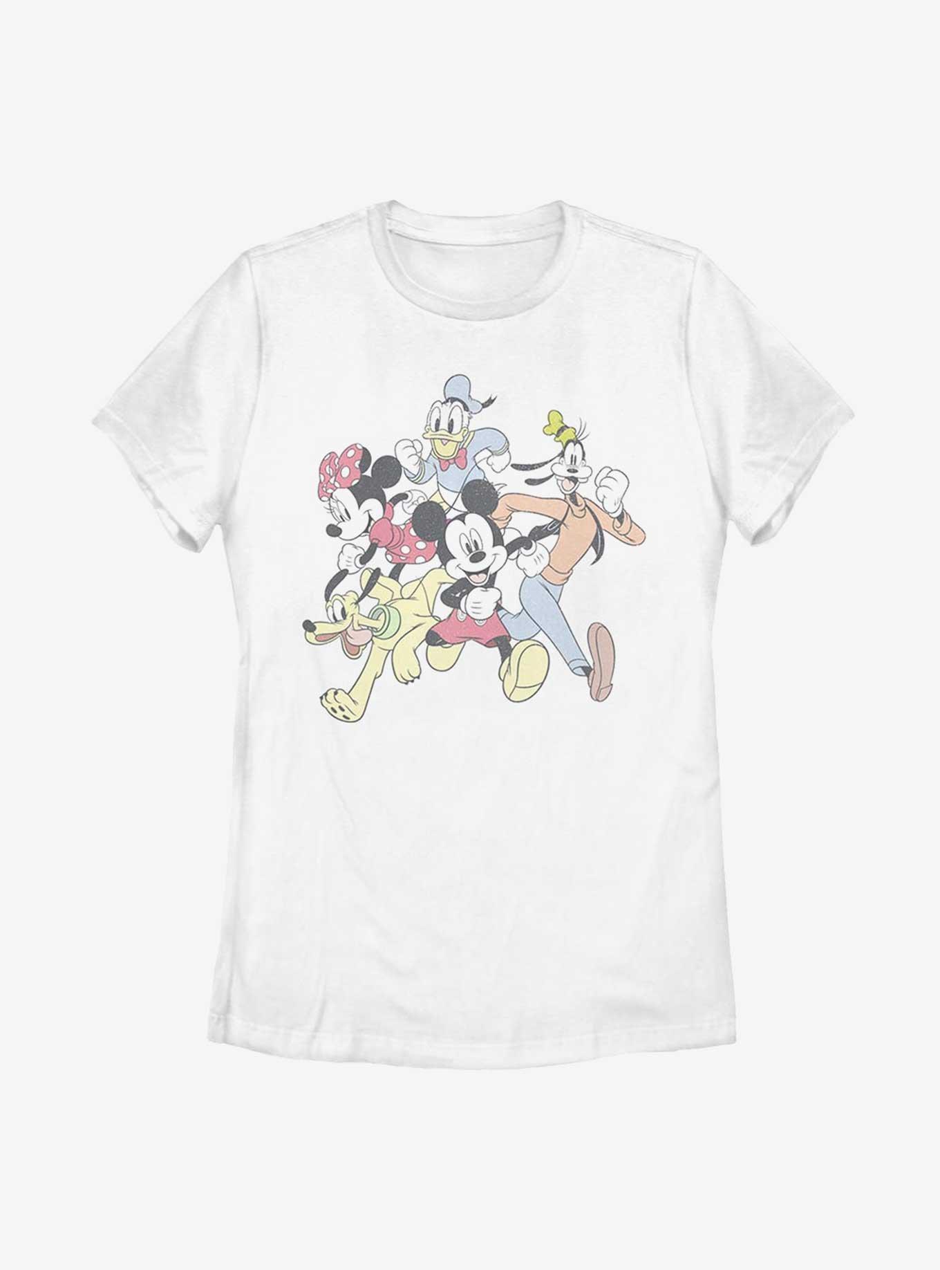 Disney Mickey Mouse Group Run Womens T-Shirt, WHITE, hi-res