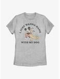 Disney Mickey Mouse Just Wanna Hang With My Dog Womens T-Shirt, ATH HTR, hi-res