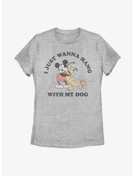 Disney Mickey Mouse Just Wanna Hang With My Dog Womens T-Shirt, , hi-res