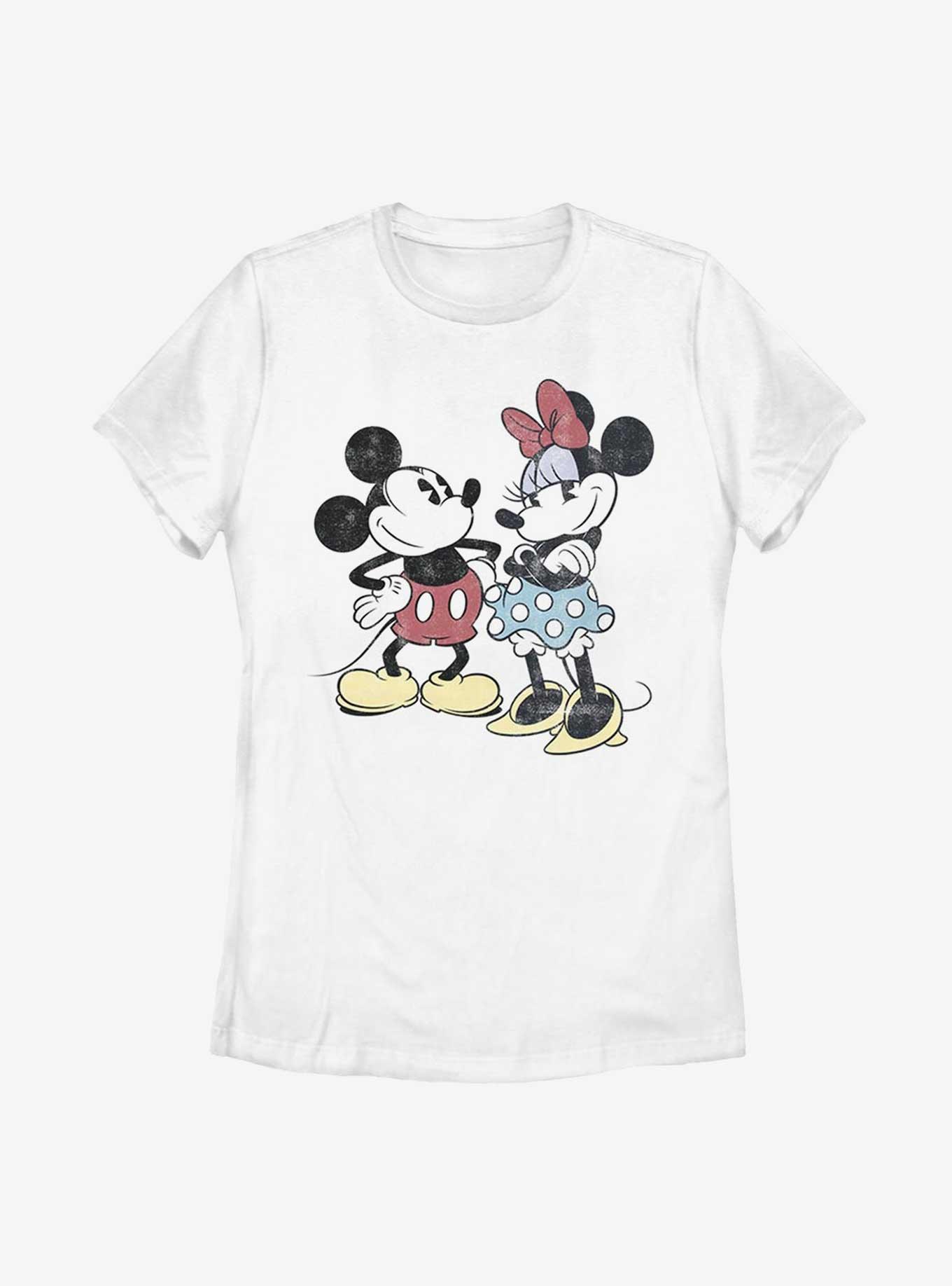 Disney Mickey Mouse & Minnie Mouse Retro Womens T-Shirt, , hi-res