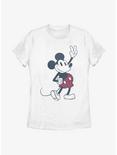 Disney Mickey Mouse Plaid Mickey Womens T-Shirt, WHITE, hi-res