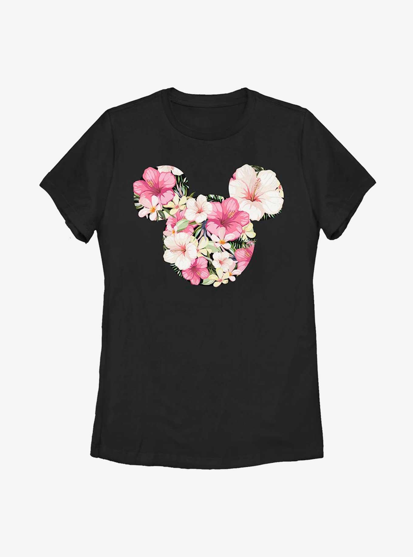 Disney Mickey Mouse Tropical Mouse Womens T-Shirt, BLACK, hi-res