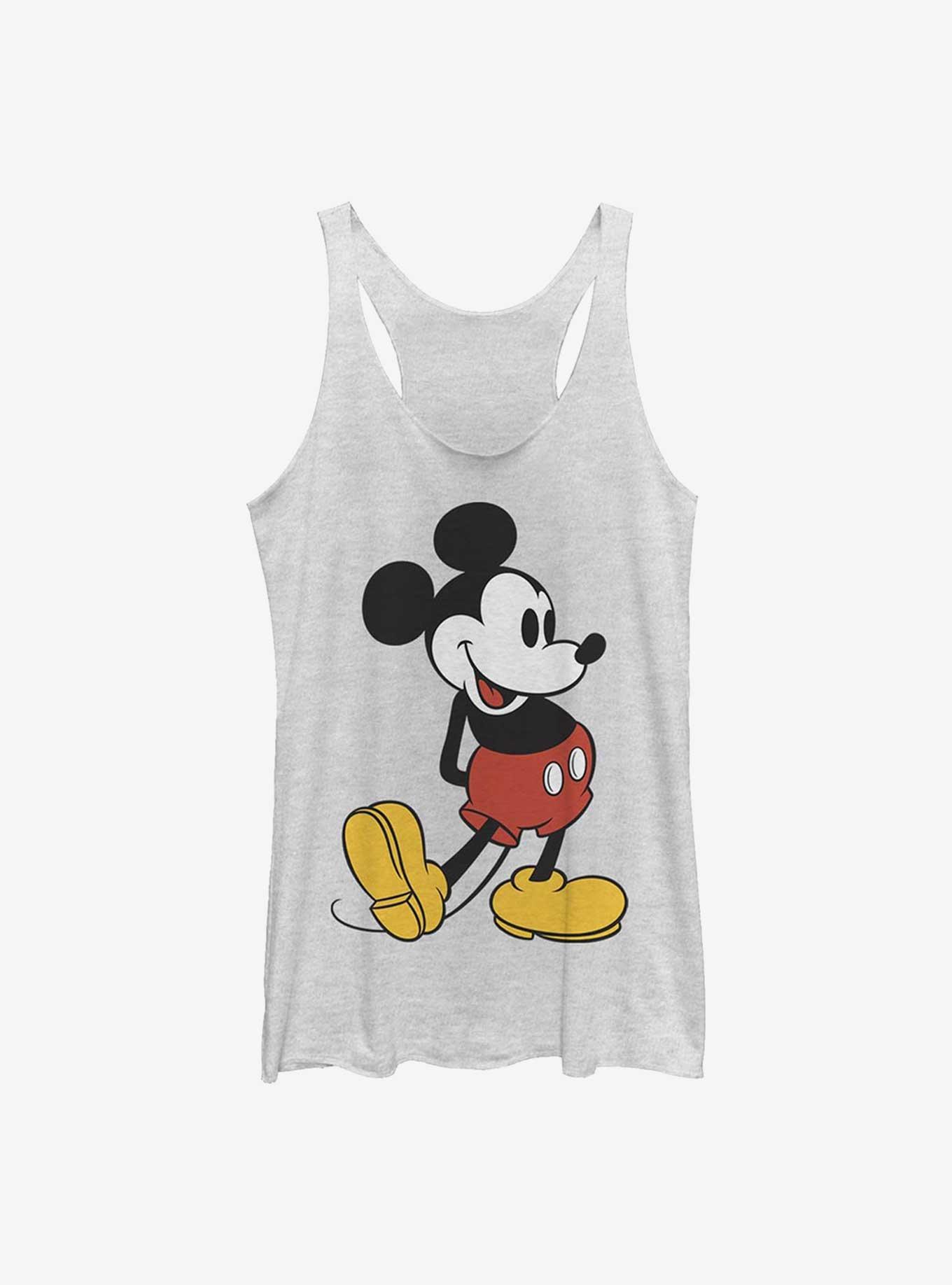 Disney Mickey Mouse Classic Womens Tank Top, WHITE HTR, hi-res