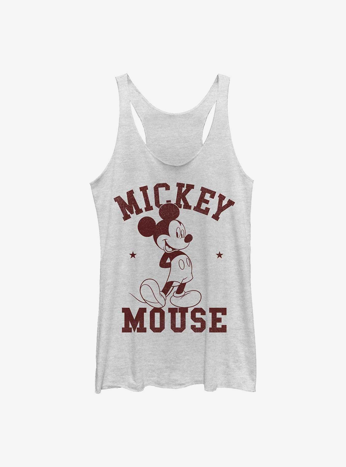Disney Mickey Mouse Collegiate Womens Tank Top, WHITE HTR, hi-res