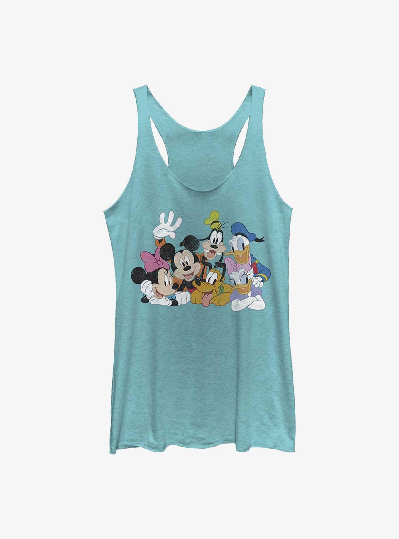 Disney Mickey Mouse Vintage Group Womens Tank Top, TAHI BLUE, hi-res