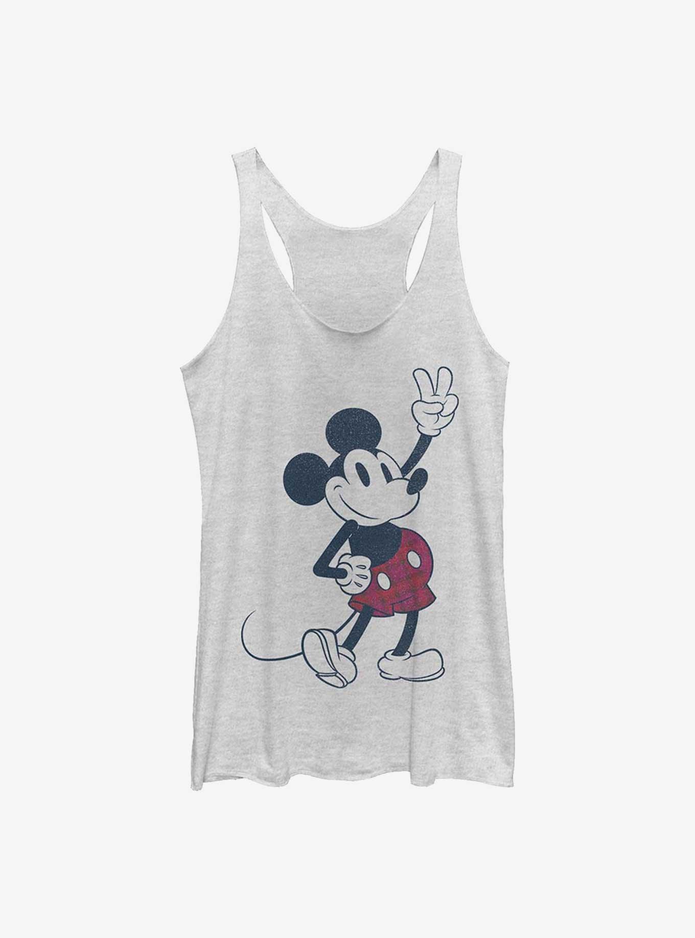 Disney Mickey Mouse Plaid Mickey Womens Tank Top, , hi-res