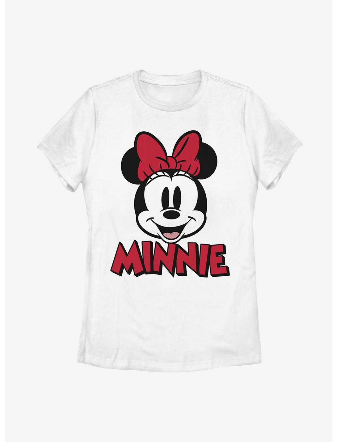 Disney Minnie Mouse Chenille Patch Womens T-Shirt, WHITE, hi-res