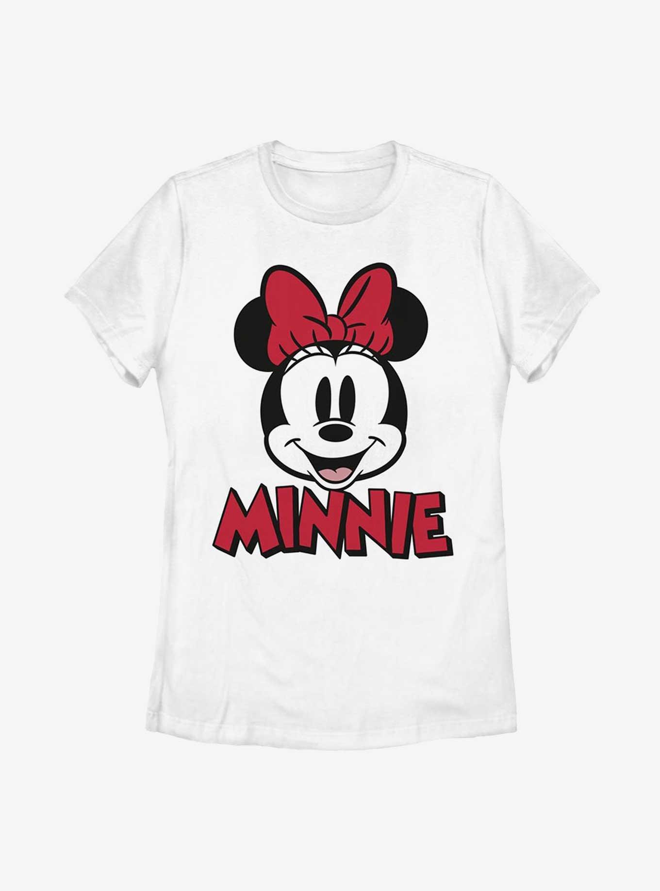 Disney Minnie Mouse Chenille Patch Womens T-Shirt, WHITE, hi-res