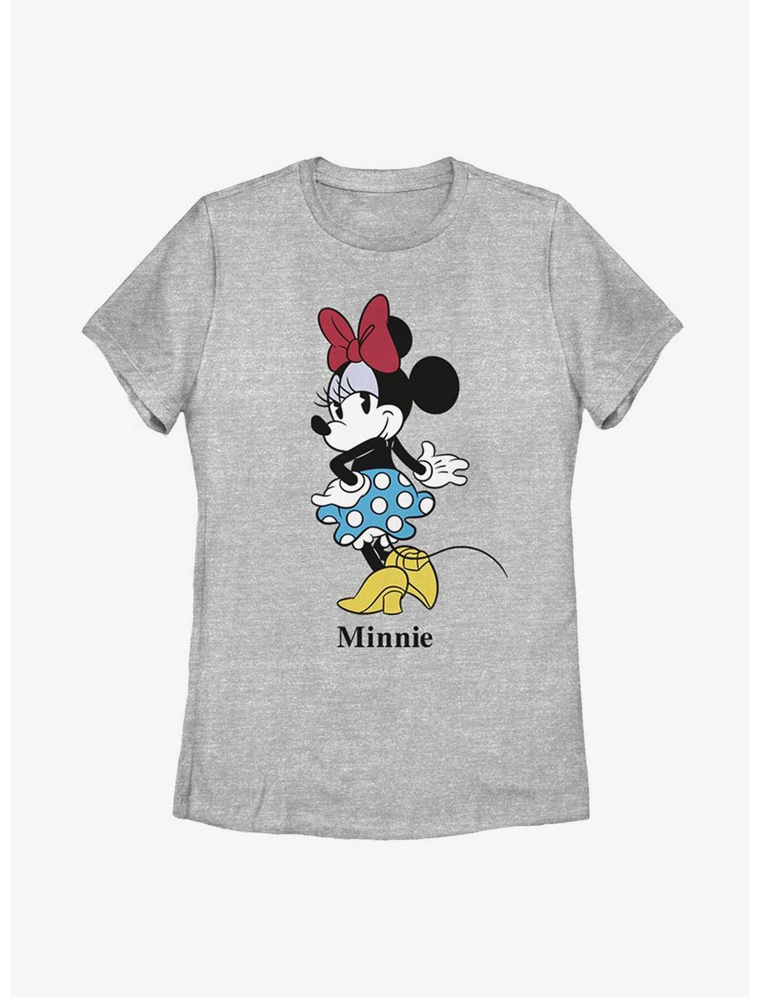 Disney Minnie Mouse Skirt Classic Womens T-Shirt, ATH HTR, hi-res