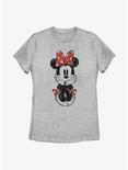 Disney Minnie Mouse Sitting Sketch Womens T-Shirt, ATH HTR, hi-res