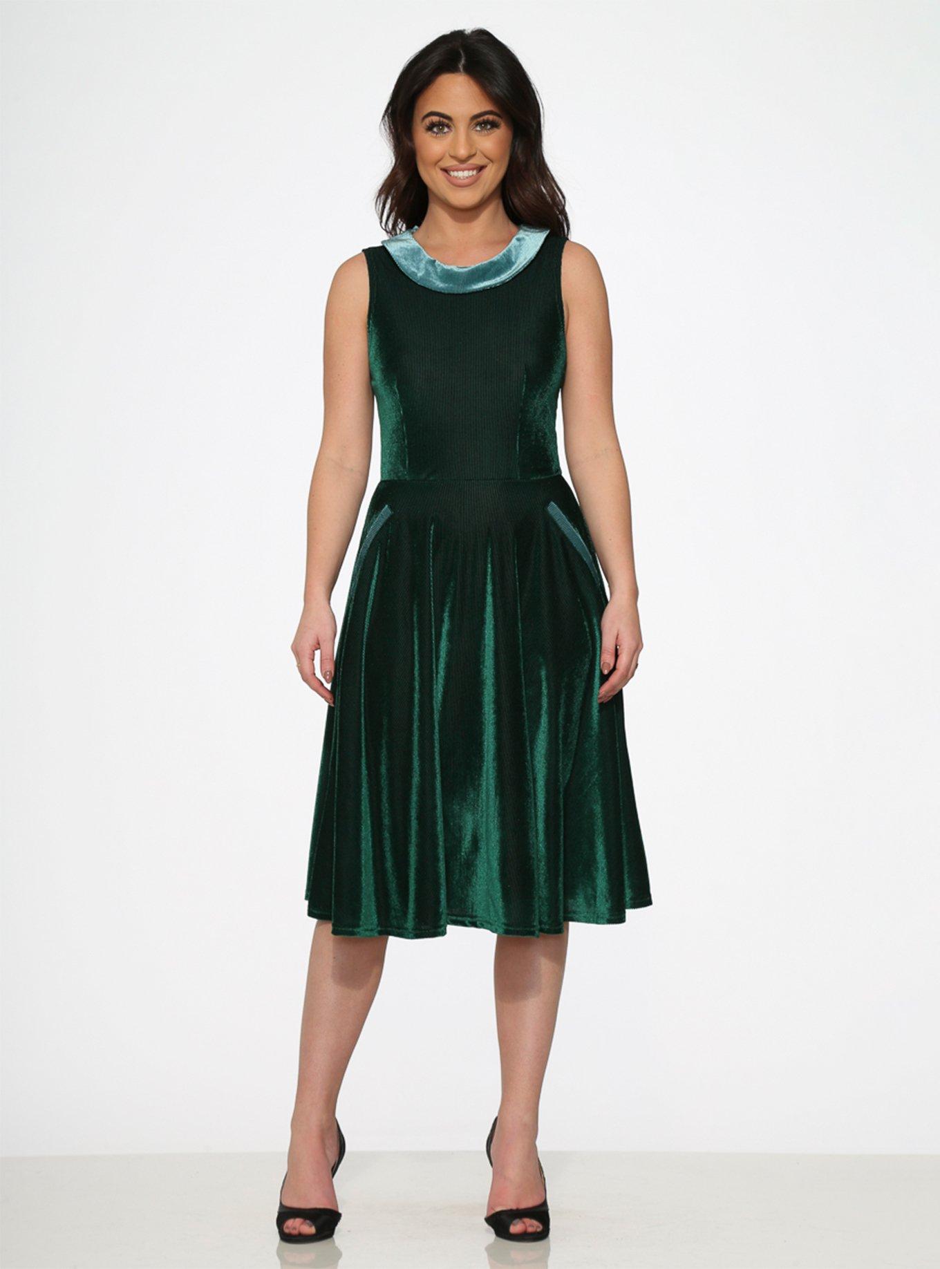 Green Kurtroy Dress, GREEN, hi-res