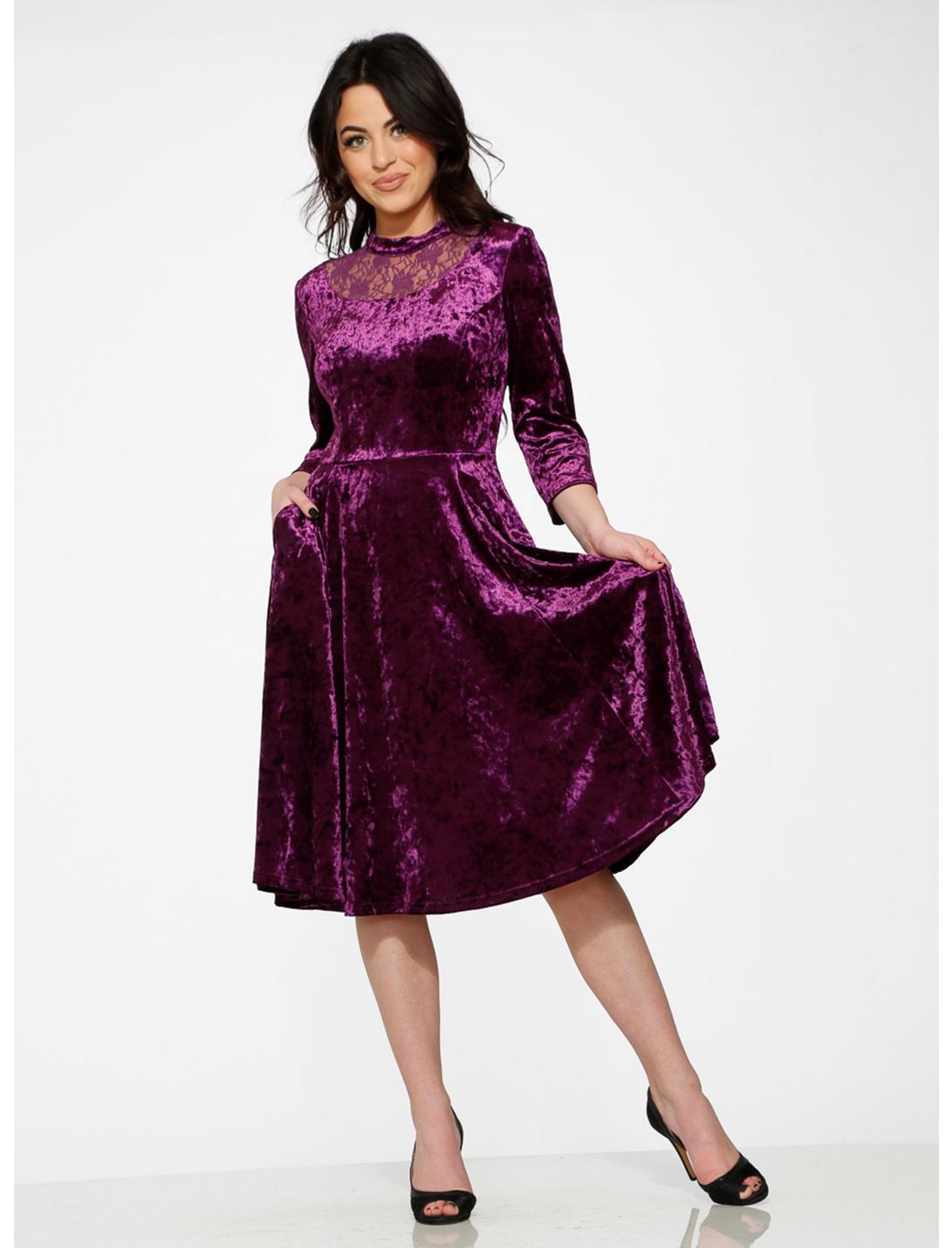 Purple Velvet Dress | Hot Topic