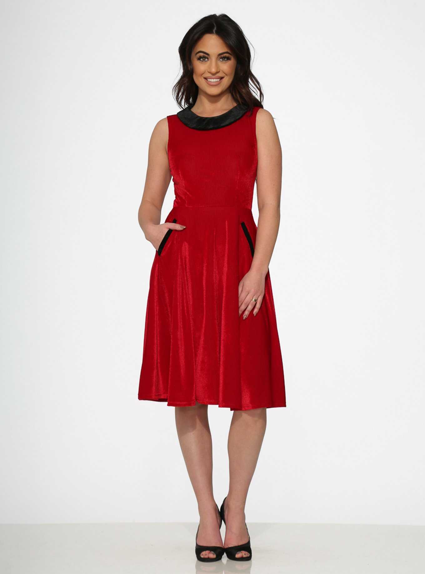 Red Kurtroy Dress, , hi-res