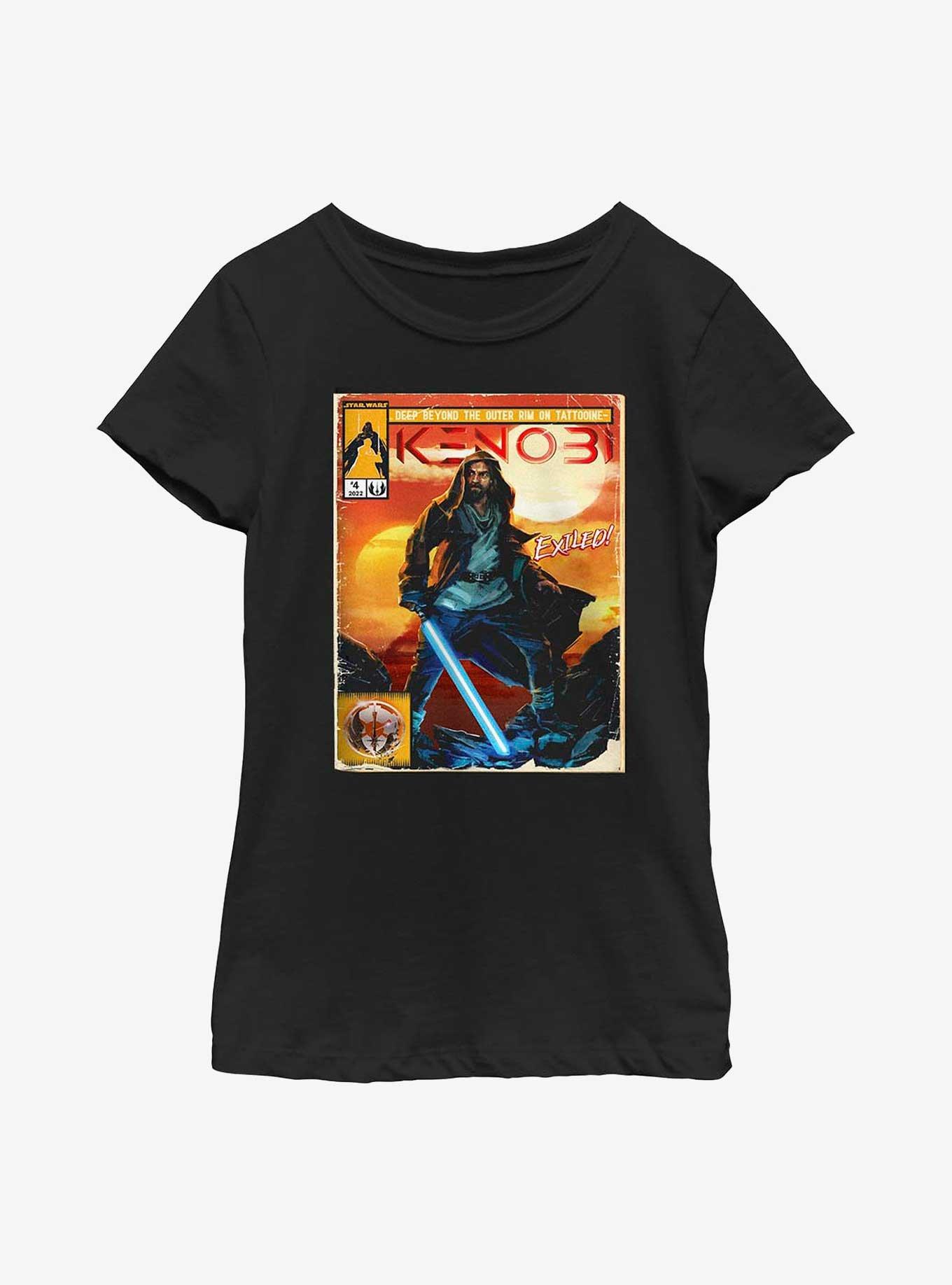 Star Wars Obi-Wan Kenobi Komically Youth Girls T-Shirt, , hi-res