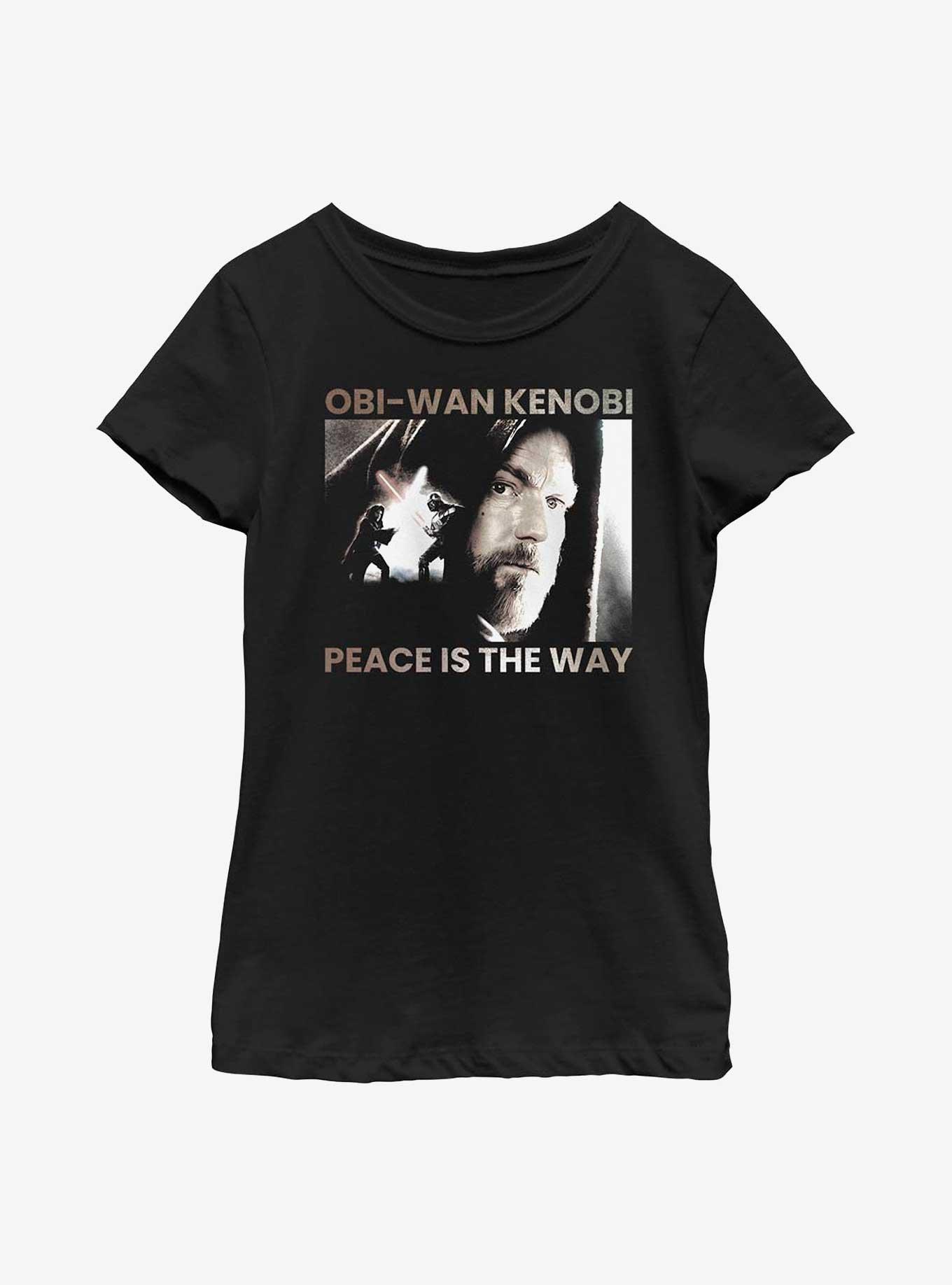 Star Wars Obi-Wan Kenobi Peace is the Way Youth Girls T-Shirt, , hi-res