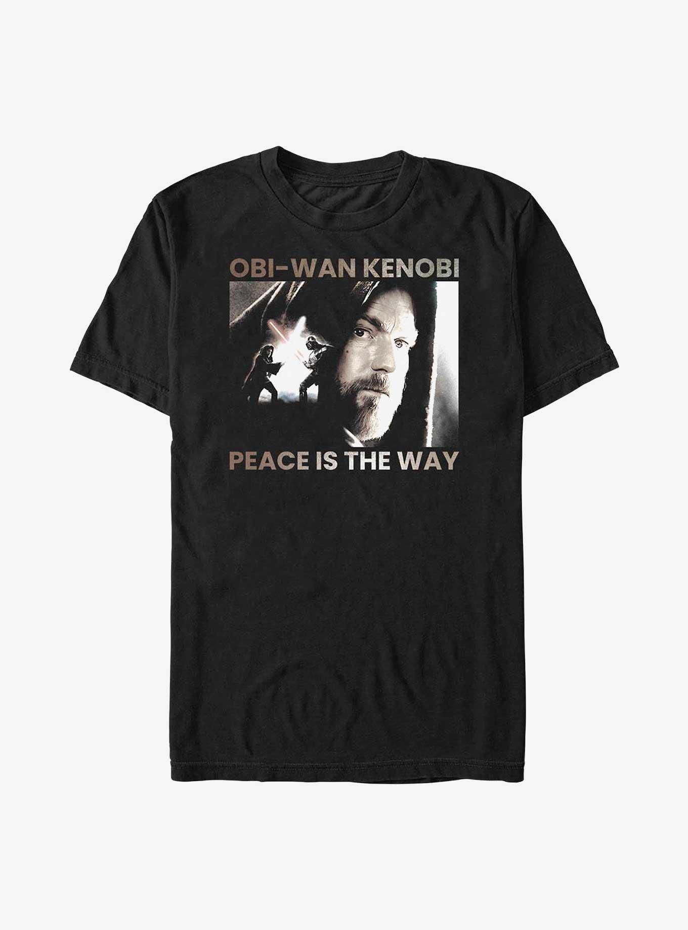 Star Wars Obi-Wan Kenobi Peace is the Way T-Shirt, BLACK, hi-res