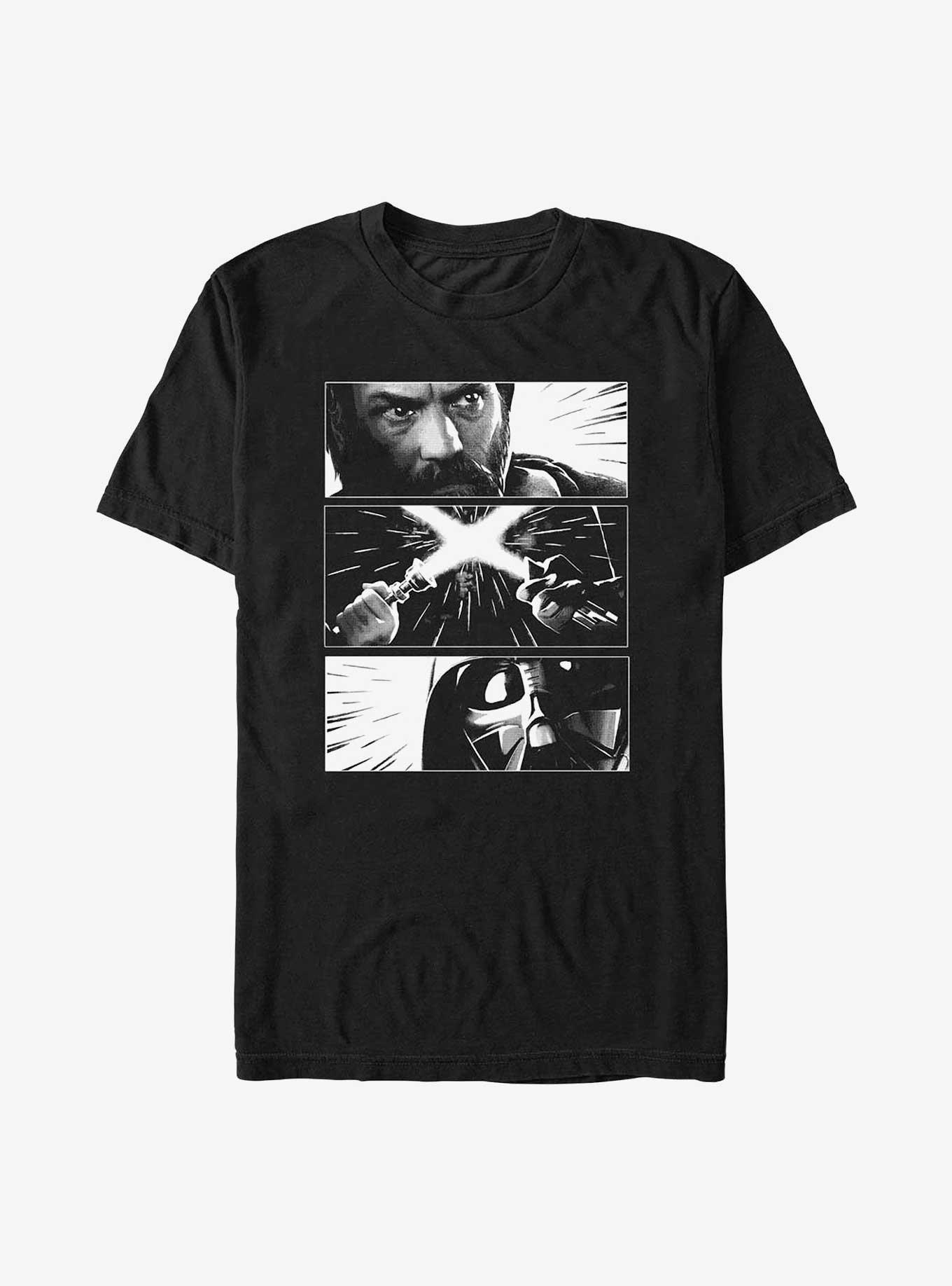 Star Wars Obi-Wan Kenobi Vader Panels T-Shirt